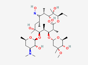 Two-dimensional chemical structure of Erythromycin A 9-Oxime (Mixture of Z and E Isomers), CAS 13127-18-9