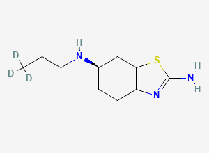 Two-dimensional chemical structure of (R)-Pramipexole-D3 (2HCl Salt), CAS 1330277-55-8