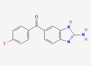Two-dimensional chemical structure of Flubendazole EP Impurity B, CAS 82050-13-3