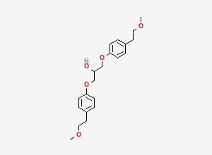Two-dimensional chemical structure of Metoprolol Bis-Ether/ Metoprolol Dimer/ Metoprolol Bis Propanol, CAS 230975-30-1