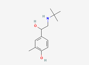 Two-dimensional chemical structure of Salbutamol EP Impurity C/Salbutamol BP Impurity C / Albuterol Related Compound A / Levalbuterol Related Compound B / Salbutamol Deshydroxy Impurity, CAS 18910-68-4