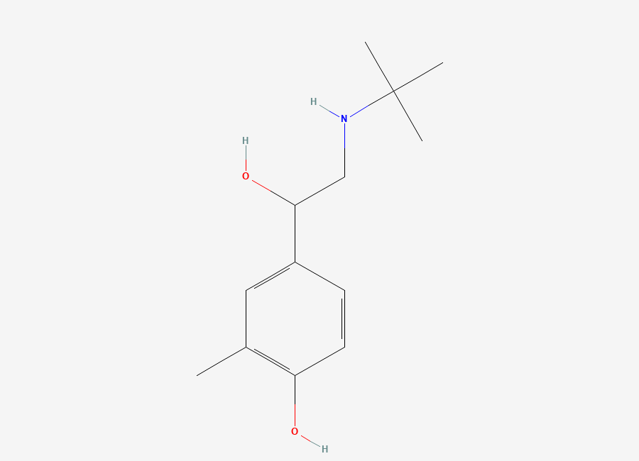 Two-dimensional chemical structure of Salbutamol EP Impurity C/Salbutamol BP Impurity C / Albuterol Related Compound A / Levalbuterol Related Compound B / Salbutamol Deshydroxy Impurity, CAS 18910-68-4