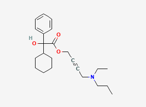 Two-dimensional chemical structure of Oxybutynin EP Impurity E / Oxybutynin Ethylpropyl Analogue (FREE BASE), CAS 1215677-72-7