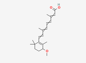Two-dimensional chemical structure of 9-(3-Methoxy-2,6,6-trimethylcyclohexen-1-yl)-3,7-dimethylnona-2,4,6,8-tetraenoic acid