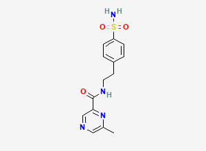 Two-dimensional chemical structure of Glipizide EP Impurity D, CAS 1346600-54-1
