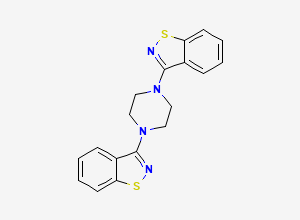 Two-dimensional chemical structure of Lurasidone Dimer Impurity, CAS 223586-82-1