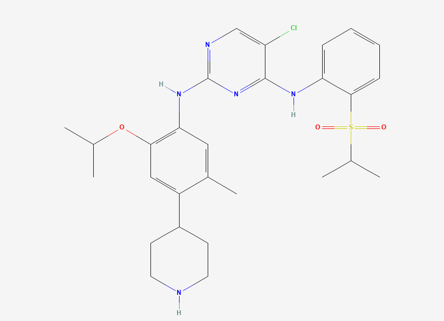 Two-dimensional chemical structure of Ceritinib, CAS 1032900-25-6