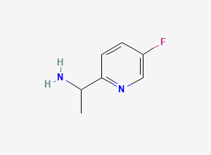 Two-dimensional chemical structure of 1-(5-Fluoropyridin-2-YL)ethanamine