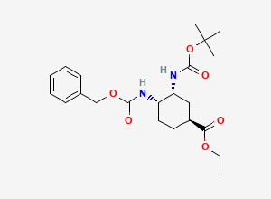 Two-dimensional chemical structure of RDLVGFZRIZTRQM-OKZBNKHCSA-N, CAS 365998-33-0