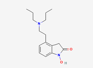 Two-dimensional chemical structure of N-Hydroxy Ropinirole, CAS 954117-22-7
