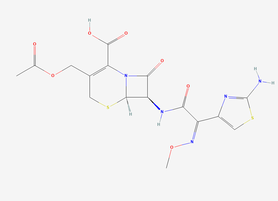 Two-dimensional chemical structure of Cefotaxime