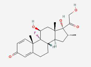 Two-dimensional chemical structure of Dexamethasone, CAS 50-02-2