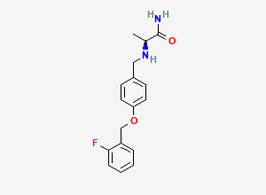 Two-dimensional chemical structure of Priralfinamide