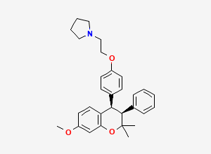Two-dimensional chemical structure of Ormeloxifene Impurity 1