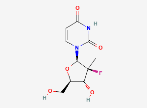 Two-dimensional chemical structure of 2'-epi-Sofosbuvir Desphosphate
