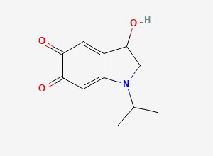 Two-dimensional chemical structure of N-Isopropylnoradrenochrome, CAS 3736-31-0