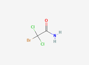 Two-dimensional chemical structure of Bromo-Dichloro-Acetamide, CAS 98137-00-9