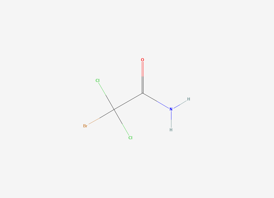 Two-dimensional chemical structure of Bromo-Dichloro-Acetamide, CAS 98137-00-9