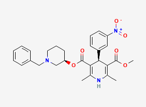 Two-dimensional chemical structure of Benidipine Diastereomer Impurity, CAS 105979-18-8