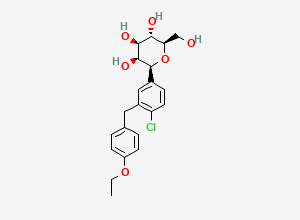 Two-dimensional chemical structure of Dapagliflozin C2 Epimer, CAS 2133407-75-5