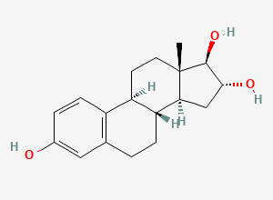 Two-dimensional chemical structure of Estriol, CAS 50-27-1