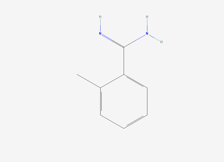 Two-dimensional chemical structure of 2-Methyl-benzamidine