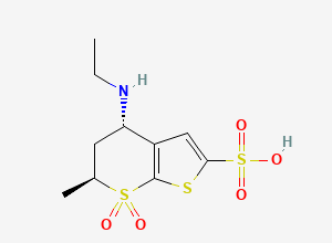Two-dimensional chemical structure of Dorzolamide Impurity 13