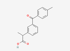 Two-dimensional chemical structure of Ketoprofen Related Compound A/ Ketoprofen EP Impurity D, CAS 107257-20-5