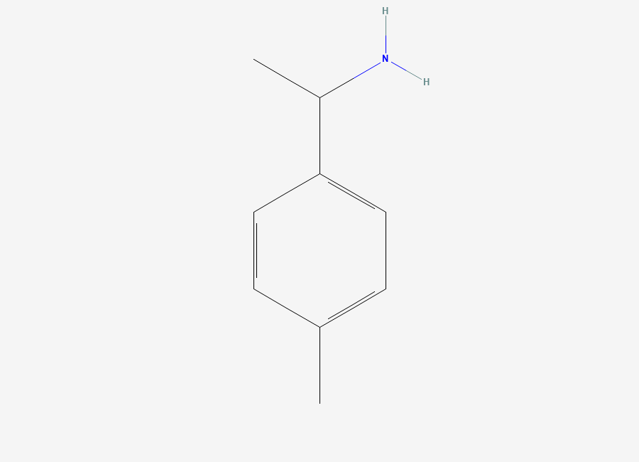 Two-dimensional chemical structure of 1-(4-Methylphenyl)ethylamine
