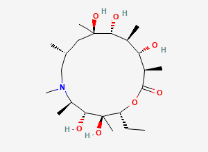 Two-dimensional chemical structure of Azithromycin Aglycone, CAS 117693-42-2