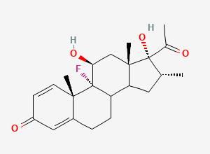 Two-dimensional chemical structure of 21-Methyl Dexamethasone
