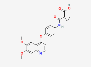 Two-dimensional chemical structure of Cabozantinib Carboxylic Acid, CAS 849217-77-2