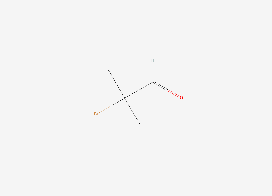 Two-dimensional chemical structure of 2-Bromo-2-methylpropanal