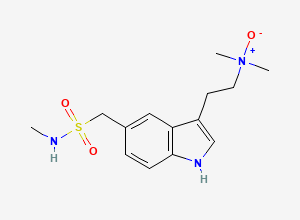 Two-dimensional chemical structure of Sumatriptan EP Impurity D/ Sumatriptan BP Impurity D/ Sumatriptan N-Oxide, CAS 212069-94-8