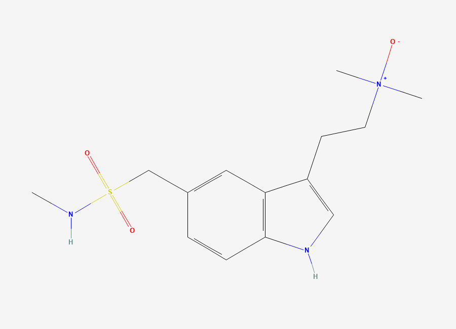 Two-dimensional chemical structure of Sumatriptan EP Impurity D/ Sumatriptan BP Impurity D/ Sumatriptan N-Oxide, CAS 212069-94-8
