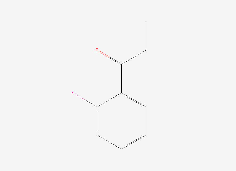 Two-dimensional chemical structure of 1-(2-Fluorophenyl)propan-1-one