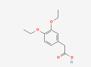Two-dimensional chemical structure of Drotaverine Acid Impurity, CAS 38464-04-9