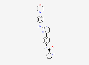 Two-dimensional chemical structure of XL019