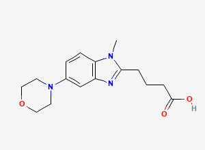 Two-dimensional chemical structure of Bendamustine Related Compound B, CAS 1228552-02-0