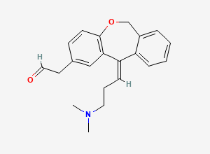 Two-dimensional chemical structure of Olopatadine Acetaldehyde, CAS 1376615-97-2