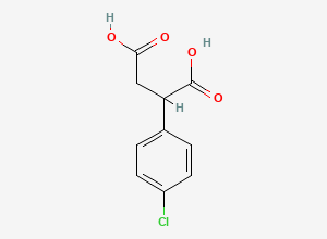 Two-dimensional chemical structure of 2-(4-Chlorophenyl)succinic acid