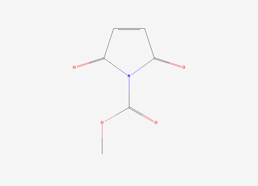 Two-dimensional chemical structure of N-(Methoxycarbonyl)maleimide