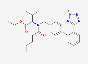 Two-dimensional chemical structure of Valsartan Ethyl Ester, L-