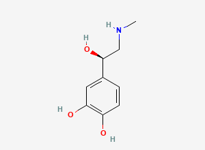 Two-dimensional chemical structure of Norepinephrine EP Impurity A, CAS 51-43-4