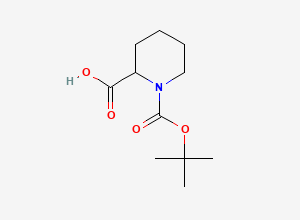 Two-dimensional chemical structure of 1-[(Tert-butoxy)carbonyl]piperidine-2-carboxylic acid