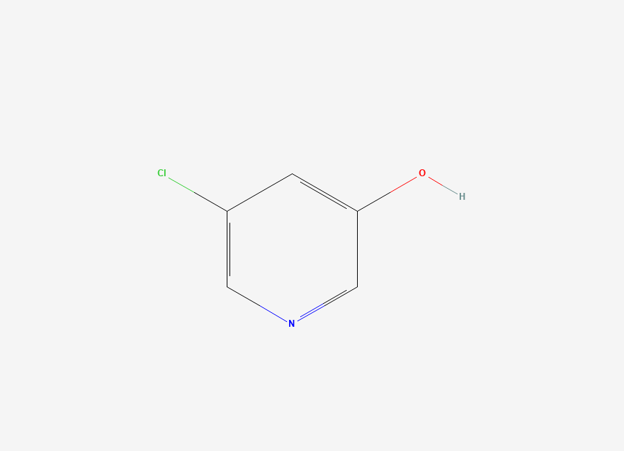 Two-dimensional chemical structure of 3-Hydroxy-5-chloropyridine