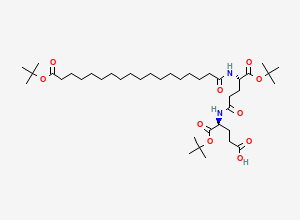 Two-dimensional chemical structure of Semaglutide Impurity 130, CAS 1188328-40-6