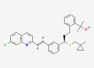 Two-dimensional chemical structure of Montelukast Impurity 28