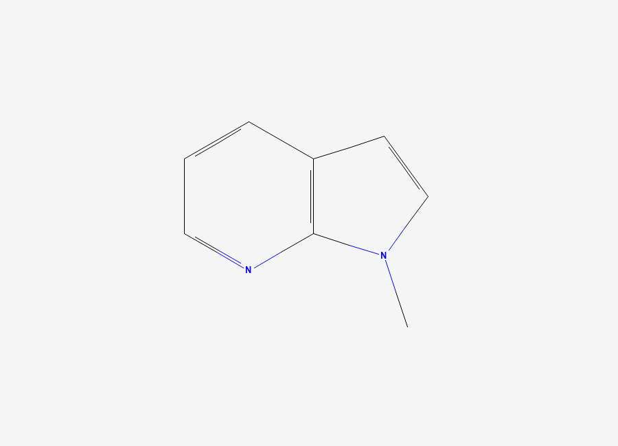 Two-dimensional chemical structure of N-methyl-7-azaindole
