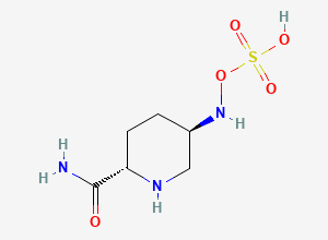 Two-dimensional chemical structure of Descarbonyl Avibactam, CAS 2243810-78-6